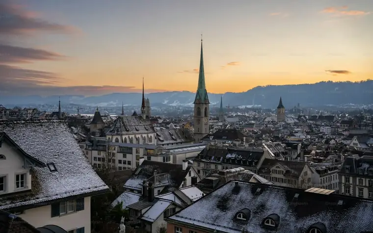 Berner Altstadt im Abendlicht