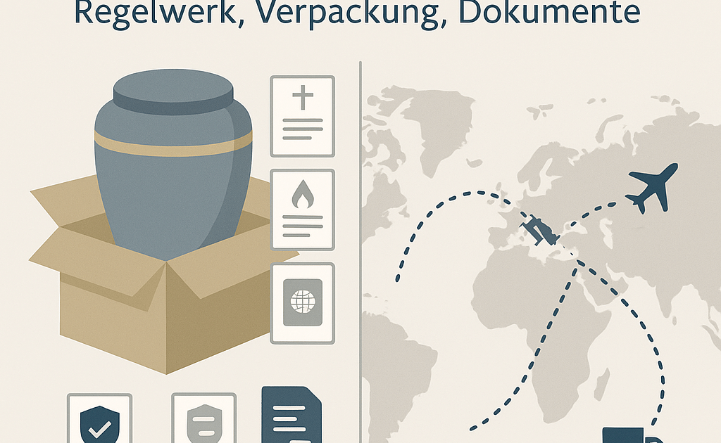 Transport einer Urne ins Ausland